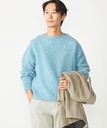 Harley of Scotland | 【SHIPS別注】HARLEY OF SCOTLAND:ウォッシャブル シャギー クルーネックニット(ニット/セーター)