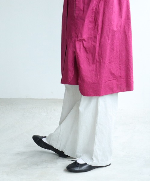 yuni（ユニ ）の「ウール混 LUNAFA wide petti パンツ（その他パンツ