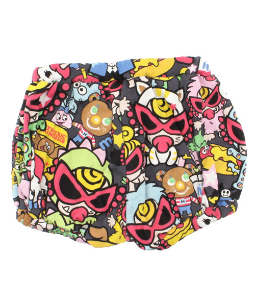 HYSTERIC MINI（ヒステリックミニ）の「BABY Hungry meet the Monsters 総柄 1分丈ブルマ（その他パンツ・キッズ・グリーン系その他/ホワイト系その他/ブラック系その他・FREE）」の7枚目の写真