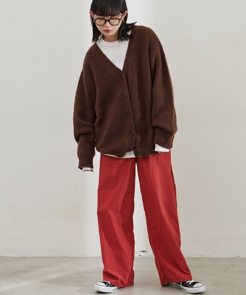 Aunt Marie's（アントマリーズ）の「ナイロンイージーカラーパンツ（その他パンツ・レディース・レッド/ブルー/グリーン/ライトグリーン・FREE）」の4枚目の写真
