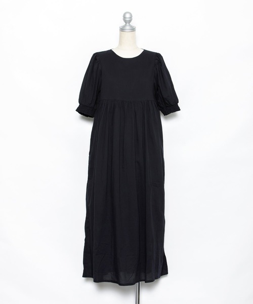 AS KNOW AS PINKY(アズノゥアズピンキー)の「バック見せ大胆ギャザワンピース(ワンピース・レディース・ホワイト/ブラック/ベージュ・FREE)」の6枚目の写真