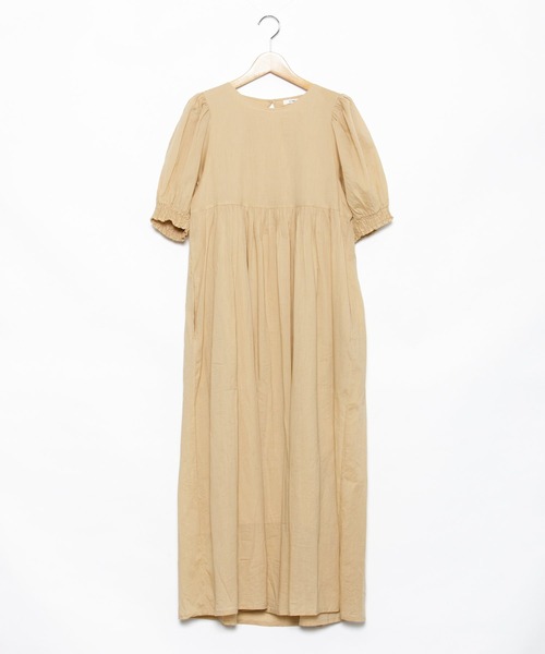 AS KNOW AS PINKY(アズノゥアズピンキー)の「バック見せ大胆ギャザワンピース(ワンピース・レディース・ホワイト/ブラック/ベージュ・FREE)」の20枚目の写真