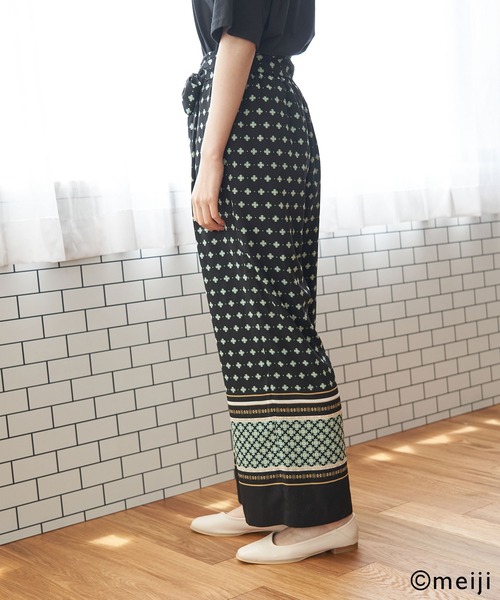 ROPE' PICNIC(ロペピクニック)の「【CHELSEA×ROPE' PICNIC】ワイドパンツ(その他パンツ・レディース・ピンク/グリーン/オレンジ系その他・40/38)」の4枚目の写真