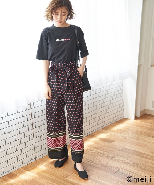ROPE' PICNIC(ロペピクニック)の「【CHELSEA×ROPE' PICNIC】ワイドパンツ(その他パンツ・レディース・ピンク/グリーン/オレンジ系その他・40/38)」の21枚目の写真