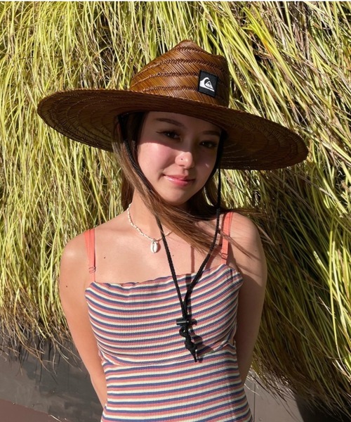 Quiksilver（クイックシルバー）の「PIERSIDE/クイックシルバーストローハット(麦わら帽子）（ハット・メンズ・ベージュ/ベージュ系その他・L/XL）」の8枚目の写真