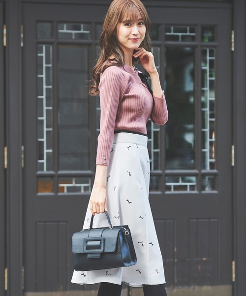 LAISSE PASSE（レッセパッセ）の「リボンプリントスカート