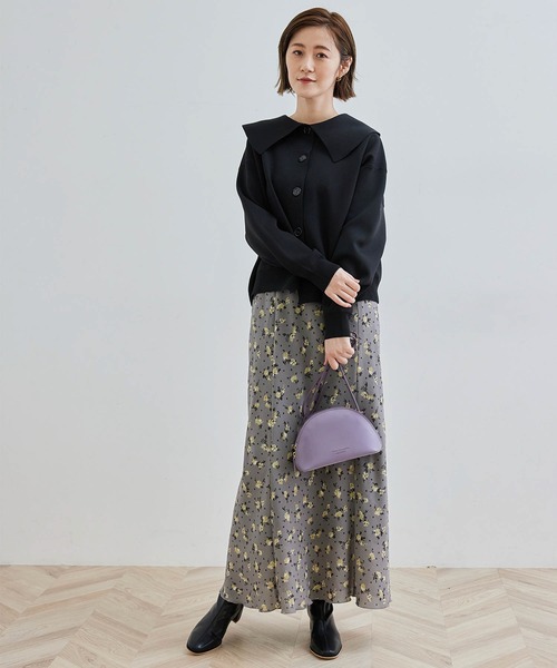 ROPE' PICNIC（ロペピクニック）の「【リンクコーデ】花ドット柄マーメイドマキシスカート（スカート・レディース・ブラック/グレー/ベージュ・36/38）」の19枚目の写真