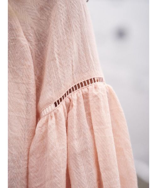 To the sea（トゥーザシー）の「2WAY スモッグチュニックトップス（シャツ/ブラウス・レディース・オレンジ/アイボリー・FREE）」の17枚目の写真