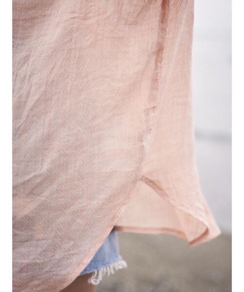 To the sea（トゥーザシー）の「2WAY スモッグチュニックトップス（シャツ/ブラウス・レディース・オレンジ/アイボリー・FREE）」の15枚目の写真