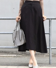 リネンライクロングスカート