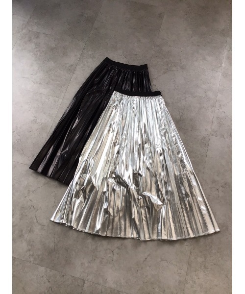 Doll Oops ドールアップウップス のファッション Up Up Doll スカート メタリックプリーツスカート スカート