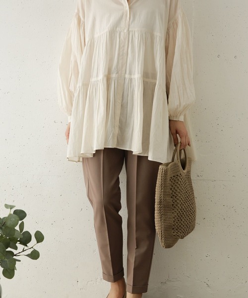 URBAN RESEARCH DOORS（アーバンリサーチドアーズ）の「ストレッチテーパードイージーパンツ（その他パンツ・レディース・モカ/ブラック・38/34/36）」の7枚目の写真