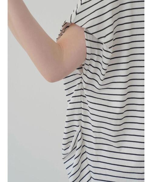 AMERICAN HOLIC(アメリカンホリック)の「ボーダーVネックサイドタックカットプルオーバー(Tシャツ/カットソー・レディース・ブラウン/ホワイト系その他4/ブラック系その他4・M/L)」の12枚目の写真