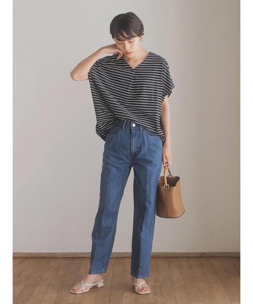 AMERICAN HOLIC(アメリカンホリック)の「ボーダーVネックサイドタックカットプルオーバー(Tシャツ/カットソー・レディース・ブラウン/ホワイト系その他4/ブラック系その他4・M/L)」の22枚目の写真