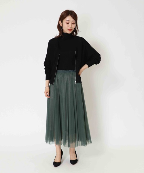 Jines(ジネス)の「シャンブレーチュール プリーツリバーシブルスカート(スカート・レディース・グレー/グリーン・38)」の19枚目の写真