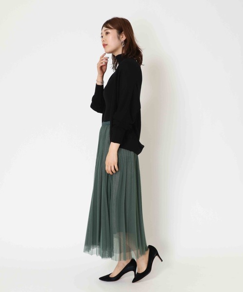 Jines(ジネス)の「シャンブレーチュール プリーツリバーシブルスカート(スカート・レディース・グレー/グリーン・38)」の20枚目の写真