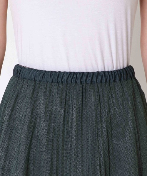 Jines(ジネス)の「シャンブレーチュール プリーツリバーシブルスカート(スカート・レディース・グレー/グリーン・38)」の22枚目の写真