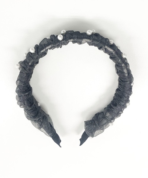 Dorry Doll（ドリードール）の「ラメチュールパールカチューシャ（カチューシャ・レディース・ベージュ/グレー/ブラック・FREE）」の8枚目の写真