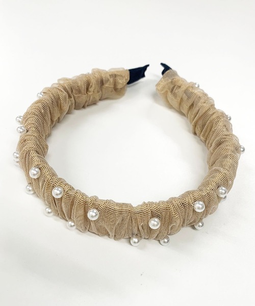 Dorry Doll（ドリードール）の「ラメチュールパールカチューシャ（カチューシャ・レディース・ベージュ/グレー/ブラック・FREE）」の10枚目の写真