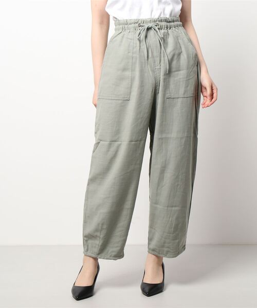 Samansa Mos2 blue（サマンサモスモスブルー）の「コクーンベイカーパンツ（その他パンツ・レディース・ダークブラウン/チャコール/カーキ・ﾌﾘ-）」の6枚目の写真