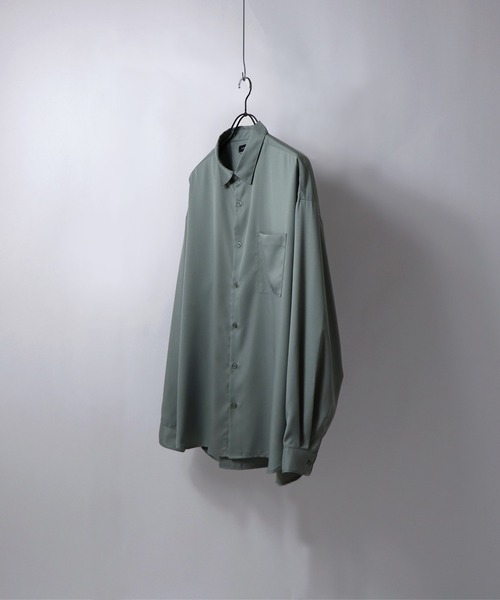 Confirm（コンファーム）の「ルーズシルエット ベーシックトロミシャツ 【Confirm】（シャツ/ブラウス・メンズ・ホワイト/ブラック/イエロー/グリーン・M/L）」の6枚目の写真