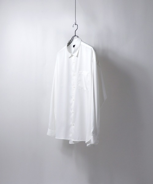 Confirm（コンファーム）の「ルーズシルエット ベーシックトロミシャツ 【Confirm】（シャツ/ブラウス・メンズ・ホワイト/ブラック/イエロー/グリーン・M/L）」の8枚目の写真