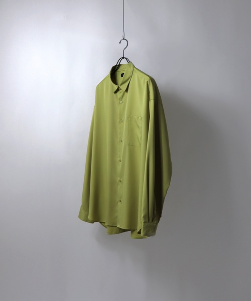 Confirm（コンファーム）の「ルーズシルエット ベーシックトロミシャツ 【Confirm】（シャツ/ブラウス・メンズ・ホワイト/ブラック/イエロー/グリーン・M/L）」の10枚目の写真