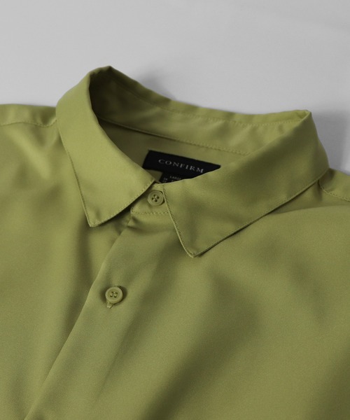 Confirm（コンファーム）の「ルーズシルエット ベーシックトロミシャツ 【Confirm】（シャツ/ブラウス・メンズ・ホワイト/ブラック/イエロー/グリーン・M/L）」の11枚目の写真