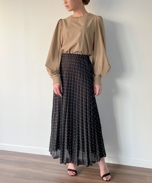 JUNOAH（ジュノア）の「パフスリーブボリューム長袖ブラウス（シャツ