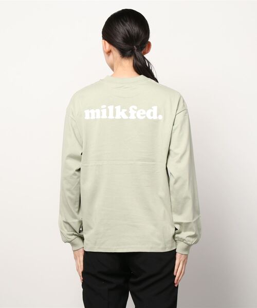 MILKFED.（ミルクフェド）の「BASIC COOPER L/S TEE（Tシャツ/カットソー・レディース・ホワイト/チャコールグレー/ブラック/ベージュ/ネイビー/オフホワイト/ライトグリーン/ライトパープル・SMALL/MEDIUM）」の16枚目の写真