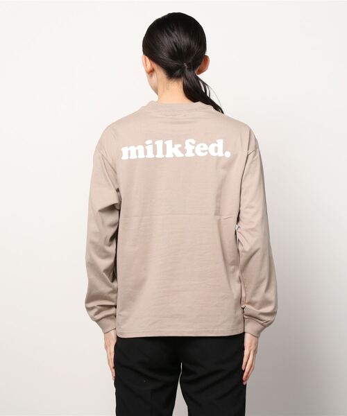 MILKFED.（ミルクフェド）の「BASIC COOPER L/S TEE（Tシャツ/カットソー・レディース・ホワイト/チャコールグレー/ブラック/ベージュ/ネイビー/オフホワイト/ライトグリーン/ライトパープル・SMALL/MEDIUM）」の20枚目の写真