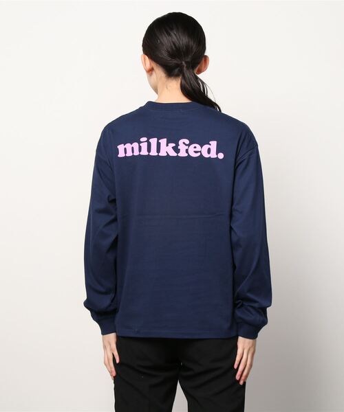 MILKFED.（ミルクフェド）の「BASIC COOPER L/S TEE（Tシャツ/カットソー・レディース・ホワイト/チャコールグレー/ブラック/ベージュ/ネイビー/オフホワイト/ライトグリーン/ライトパープル・SMALL/MEDIUM）」の21枚目の写真