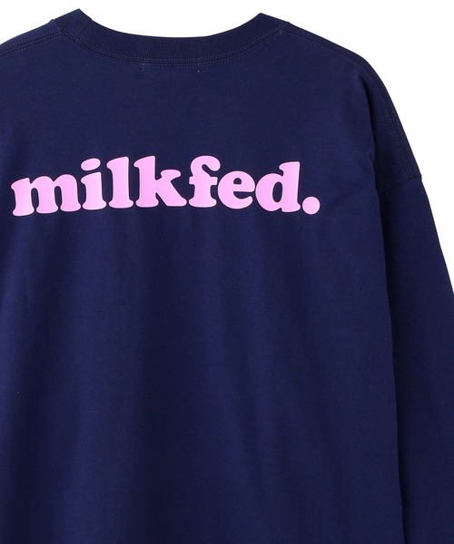 MILKFED.（ミルクフェド）の「BASIC COOPER L/S TEE（Tシャツ/カットソー・レディース・ホワイト/チャコールグレー/ブラック/ベージュ/ネイビー/オフホワイト/ライトグリーン/ライトパープル・SMALL/MEDIUM）」の8枚目の写真