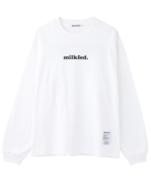 MILKFED.（ミルクフェド）の「BASIC COOPER L/S TEE（Tシャツ/カットソー・レディース・ホワイト/チャコールグレー/ブラック/ベージュ/ネイビー/オフホワイト/ライトグリーン/ライトパープル・SMALL/MEDIUM）」の9枚目の写真