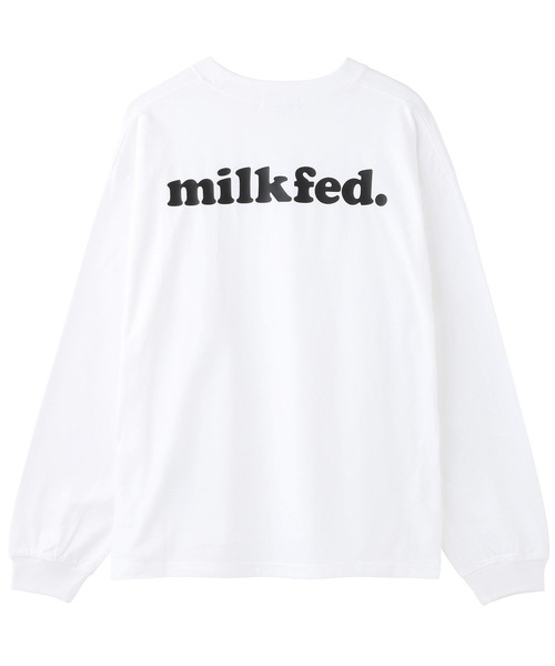 MILKFED.（ミルクフェド）の「BASIC COOPER L/S TEE（Tシャツ/カットソー・レディース・ホワイト/チャコールグレー/ブラック/ベージュ/ネイビー/オフホワイト/ライトグリーン/ライトパープル・SMALL/MEDIUM）」の15枚目の写真