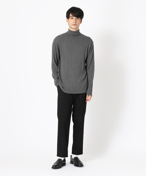 COMME CA ISM（コムサイズム）の「リブ タートルネックニット（ニット/セーター・メンズ・ブラック/チャコール・MEDIUM/LARGE）」の13枚目の写真