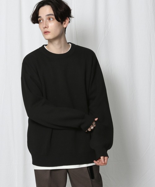 RAGEBLUE(レイジブルー)の「ミラノリブニットクルー/214808(ニット/セーター・メンズ・ホワイト/ブラック/ベージュ/グリーン・MEDIUM/LARGE)」の18枚目の写真