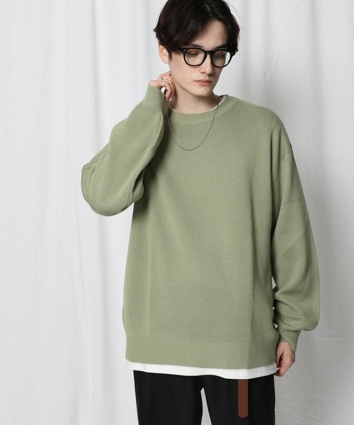 RAGEBLUE(レイジブルー)の「ミラノリブニットクルー/214808(ニット/セーター・メンズ・ホワイト/ブラック/ベージュ/グリーン・MEDIUM/LARGE)」の19枚目の写真