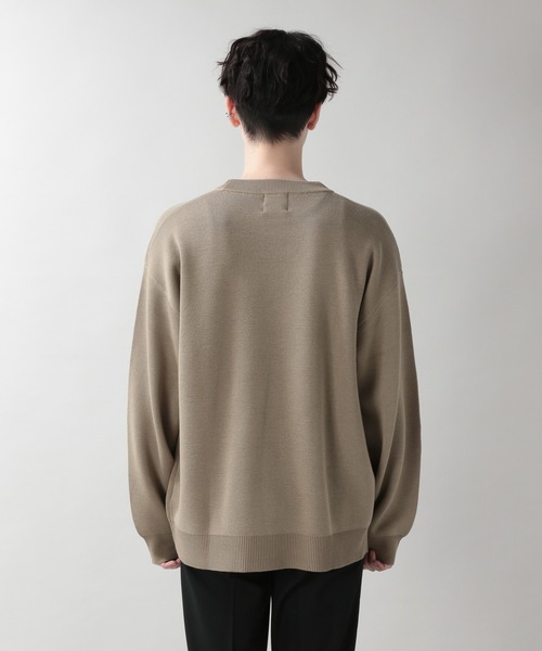 RAGEBLUE(レイジブルー)の「ミラノリブニットクルー/214808(ニット/セーター・メンズ・ホワイト/ブラック/ベージュ/グリーン・MEDIUM/LARGE)」の9枚目の写真