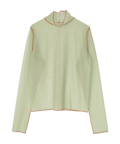 miette（ミエット）の「配色メローチュールシアートップス（Tシャツ/カットソー・レディース・オフホワイト/ライトブルー/ライトグリーン/ブラック/パープル/オレンジ/イエロー/ブルー/カーキ/ブルー系その他/ネイビー・FREE）」の17枚目の写真