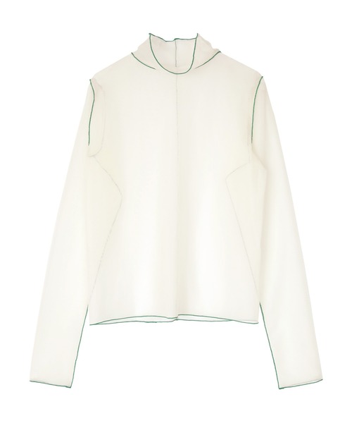 miette（ミエット）の「配色メローチュールシアートップス（Tシャツ/カットソー・レディース・オフホワイト/ライトブルー/ライトグリーン/ブラック/パープル/オレンジ/イエロー/ブルー/カーキ/ブルー系その他/ネイビー・FREE）」の15枚目の写真