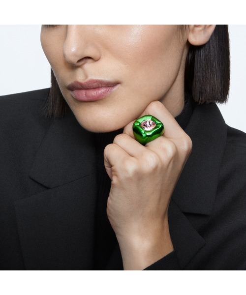 SWAROVSKI(スワロフスキー)の「【公式】【スワロフスキー】Dulcis リング(リング・レディース・グリーン・58)」の3枚目の写真