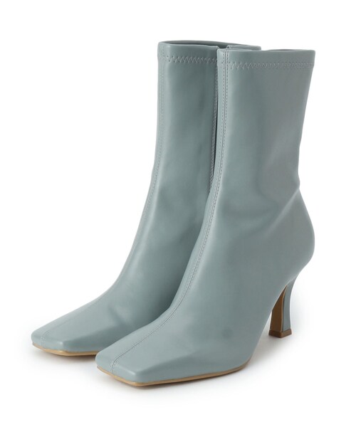 ESPERANZA（エスペランサ）の「【残りわずか】スクエアトゥスクエアヒールストレッチショートブーツ（ブーツ・レディース・ブラック/ベージュ/カーキ/ブルー・LL/S/M/L）」の15枚目の写真