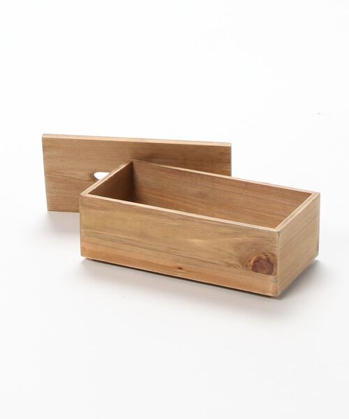 LBC（エルビーシー）の「【スタッキング対応アイテム】ウッド ティッシュボックス（収納グッズ・レディース・ブラウン/ライトブラウン・FREE）」の12枚目の写真