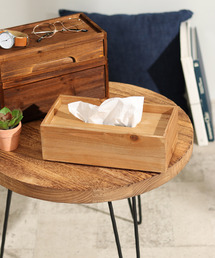 LBC | 【スタッキング対応アイテム】ウッド ティッシュボックス(収納グッズ)