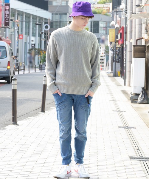 ８(eight)（エイト）の「畦編みざっくりクルーニット（ニット/セーター・メンズ・ホワイト/ライトグレー/ブラック/ダークブラウン/ネイビー/グレー系その他/ケリー/グレイッシュベージュ・X-LARGE/MEDIUM/LARGE）」の14枚目の写真