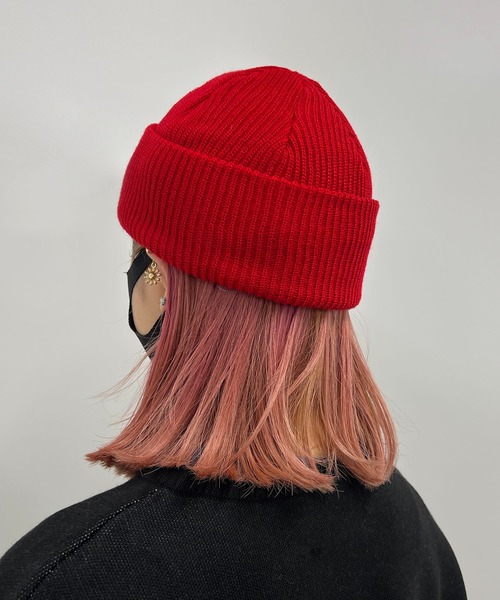 RASVOA(ラスボア)の「スケーターショートビーニー(ニットキャップ/ビーニー・レディース・レッド/ブラック/パープル・FREE)」の5枚目の写真