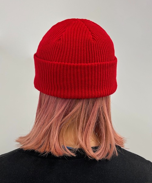 RASVOA(ラスボア)の「スケーターショートビーニー(ニットキャップ/ビーニー・レディース・レッド/ブラック/パープル・FREE)」の4枚目の写真