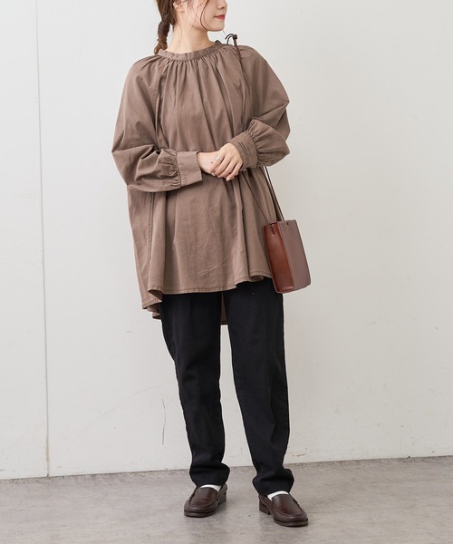 PUAL CE CIN(ピュアルセシン)の「JAPAN MADEデニムテーパードパンツ(デニムパンツ・レディース・ブラック/インディゴブルー・FREE)」の18枚目の写真