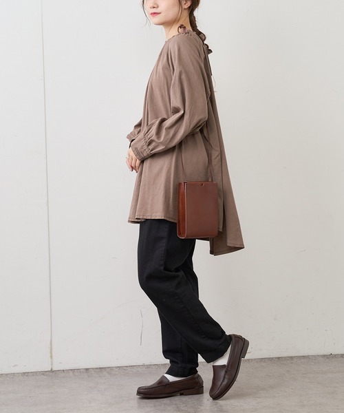 PUAL CE CIN(ピュアルセシン)の「JAPAN MADEデニムテーパードパンツ(デニムパンツ・レディース・ブラック/インディゴブルー・FREE)」の20枚目の写真